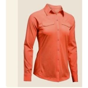 Under Armour women's Tide Chaser long sleeve Fishing Shirt - Medium - Orange